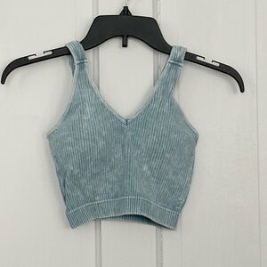 Zenana Outfitters Ribbed V-Neck Crop Tanks